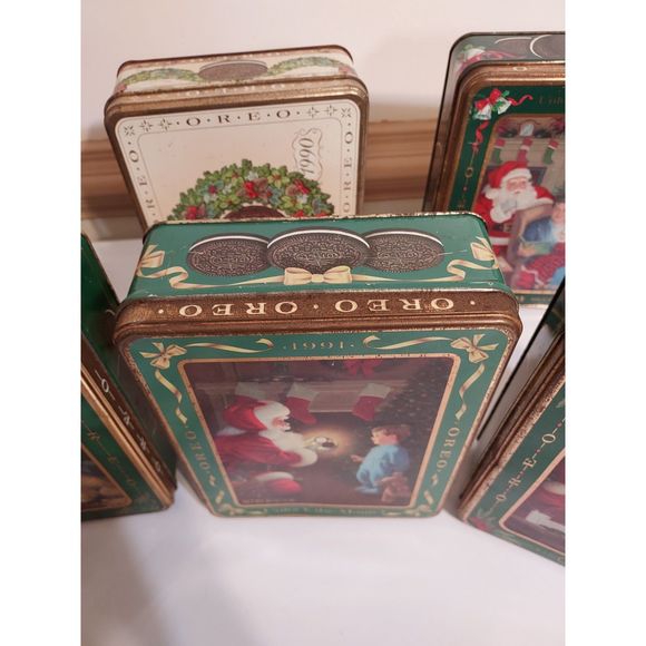 Oreo Vintage Christmas Tins 1990 1991 1992 1993 1994 Lot/Bundle 6 - Picture 9 of 16